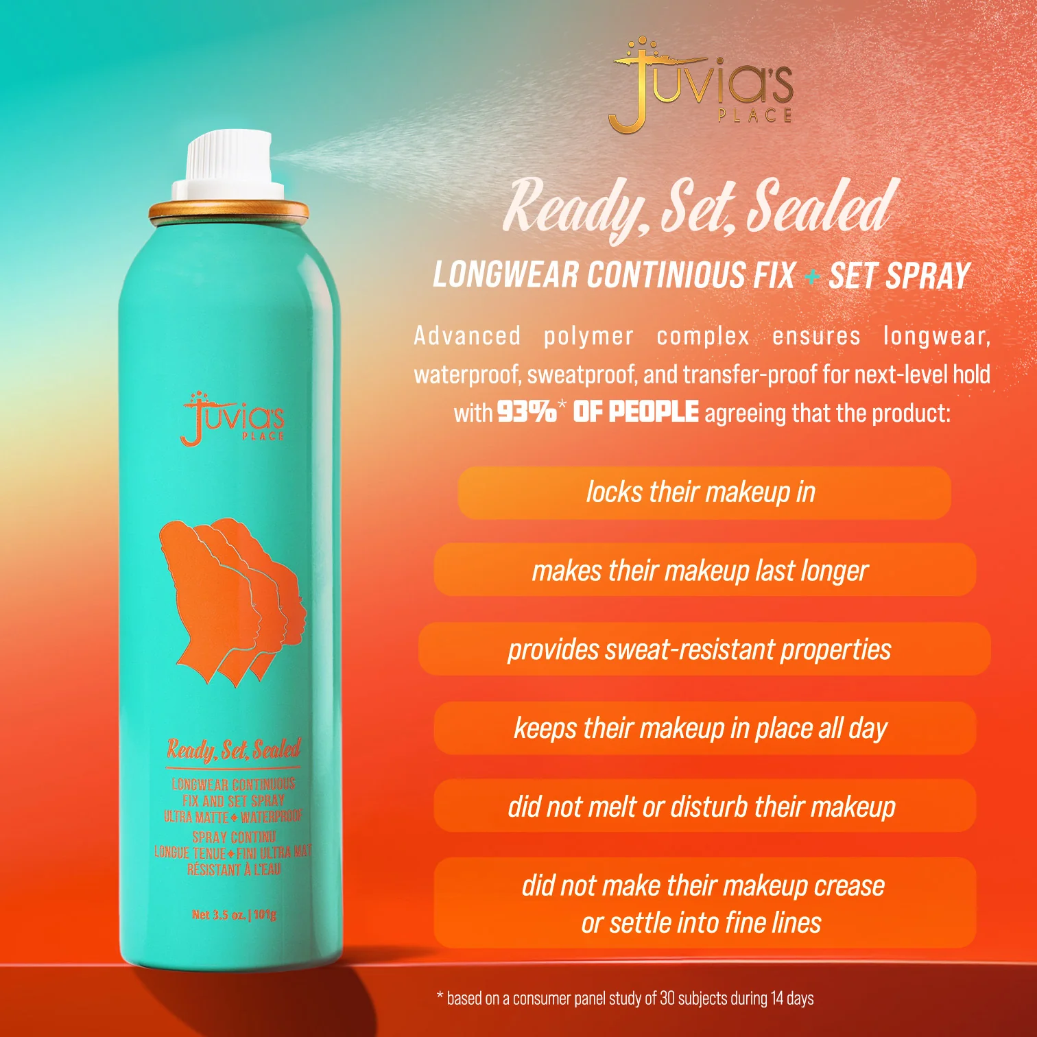 Ready, Set, Sealed Longwear Continuous Fix and Set Spray - Ultra Matte + Waterproof - Image 12